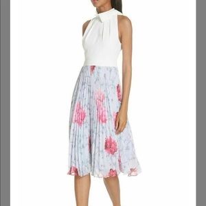 Ted Baker Cornala Pleated Skirt Dress